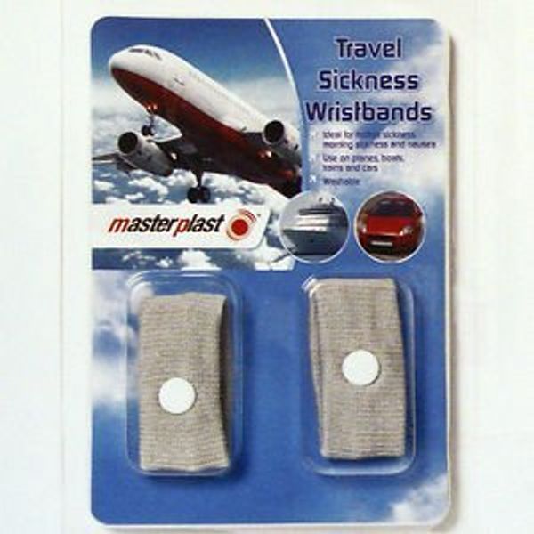1 PAIR ANTI-NAUSEA WRIST BANDS - TRAVEL