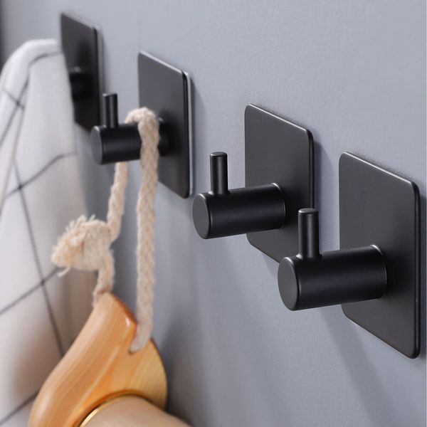Adhesive Hooks/towel Hook Wall Hooks Stick On Hooks Heavy Duty For Hanging Towel