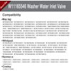 Quality Washer Inlet Valve for Maytag & Whirlpool - Solve Low Fill Errors