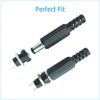 10PC Male Barrel Jack Plug Female Socket Panel Mount DC 12V Power Connectors