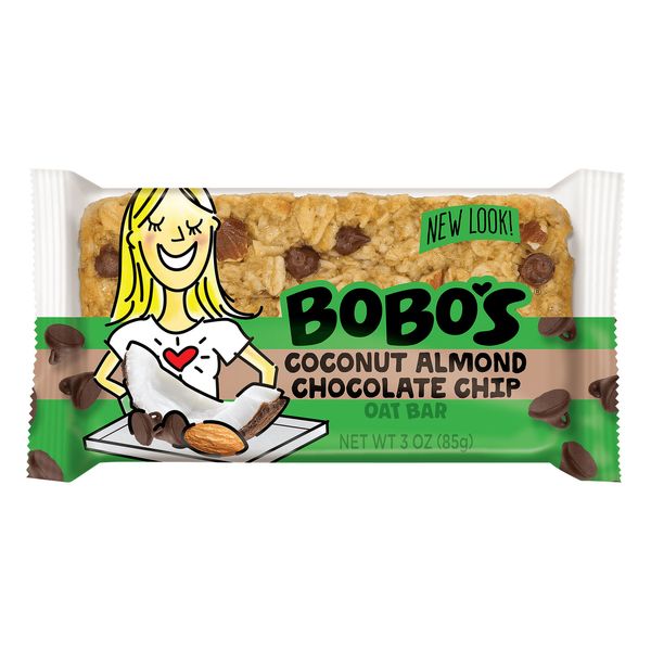 Bobos Oat Bars Bar Oat Coconut Almond Chocolate Chip 3 oz (Pack Of 12)