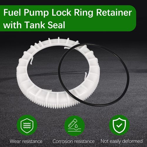 MINETPS 77144-04010 Fuel Pump Lock Ring Retainer w/Tank Seal LO190 Compatible with 2005-2023 Toyota Corolla, Land Cruiser, Matrix, Tacoma, Fuel Tank Lock Ring Replaces 7716947030 7716902050