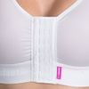 LIPOELASTIC® PI Extra Variant - Post Surgery Compression Bra, Front Closure (UK, Alpha, XL, Regular, Regular, White)