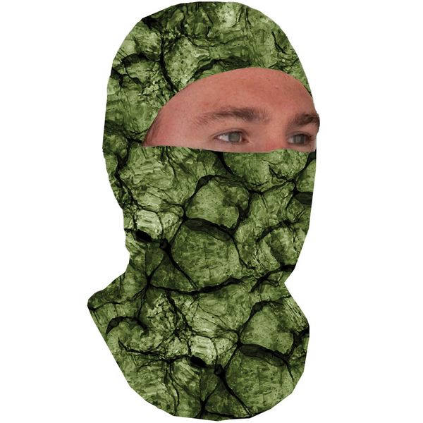 Glacier Glove Unisex Glacier Lightweight Breathable UPF 50+ 4 Way Stretch Sun Hood | for Outdoors, Hunting, Fishing, Hiking, Gator Green