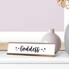 Goddess Desk Sign, Novelty nameplate (2 x 8")