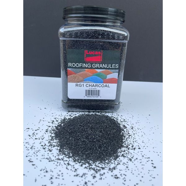 RG 1 Charcoal Onyx Graphite Roof Granules repair touch up Composition Shingle