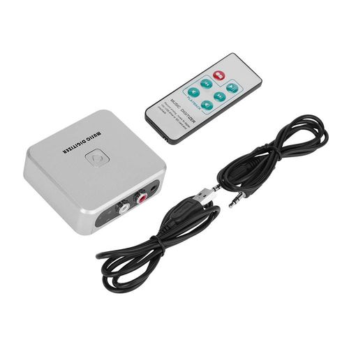 Audio Capture Recorder, Audio Capture Box 128Kbps Music Digitizer CD Recorder with 3.5mm & Line Input Supports Secure Digital Memory Card & USB Flash Drive