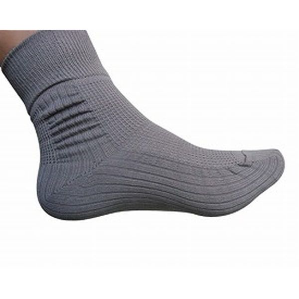 T10 Fall Prevention Socks, Gray, 9.4 - 9.8 inches (24 - 25 cm)