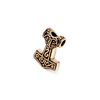 Viking Hair & Beard Jewellery Thoralf 20 mm Thor's Hammer Pearl Bronze, Bronze, No Gemstone
