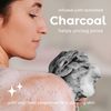 MainBasics Charcoal Infused Bath Shower Loofah Sponge Pouf Body Wash Scrubber (Set of 3)