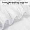 Lirex Fitted Sheet, Double Size 100% Egyptian Cotton 300 Thread Count Soft Breathable Fitted Sheet, White
