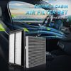 Engine Cabin Air Filter Replacement Kit CF11854 CA11858 Compatible with 2014-2020 Rogue(2.5L)