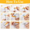 4 PCS Mini Wire Stripper, Small Cable Stripper Tool, Network Small Wire Cutters, Punch Down Tool Strippers for Network Telephone and Computer Cable