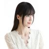 HIYE Bangs, Whorl, Hairpiece, Partial Wig, Bangs, Women's, Point Wig, Thin Hair, Increased Volume, Long, Pre-Cut Bangs, 9.8 inches (25 cm) Dark Brown (Ultra Real Silk Skin)