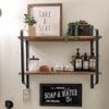 Extra Large Pine Wood Floating Shelf Wall Mounted for Bedroom Bathroom Kitchen