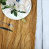 MUSTARD YELLOW 10 ft Cheesecloth EXTRA LONG TABLE RUNNER - Cotton Wedding Linens