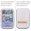 6 Pack Tins Container Metal Rectangular Empty Hinged Tins Box with Lids, Mini Portable Storage Box Small Storage Containers for Home Organizer