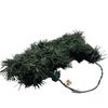 Pre-Lit Artificial Green Christmas Garland With Multicolor String Lights