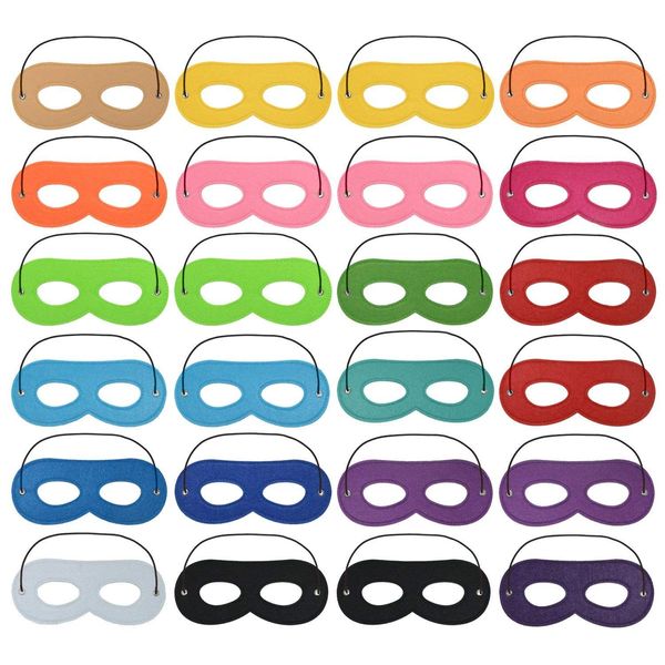 SSZS 24 Packs Superhero Masks for Kids Superhero Eye Masks Party Favors Superheroes Birthday Party Masks Cosplay Party Supplies Birthday Gift for Boys and Girls