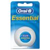 Oral-B Essential Dental Floss, 50 m, Plaque Remover For Teeth, Lightly Waxed & Shred-Resistant, Medium, Mint
