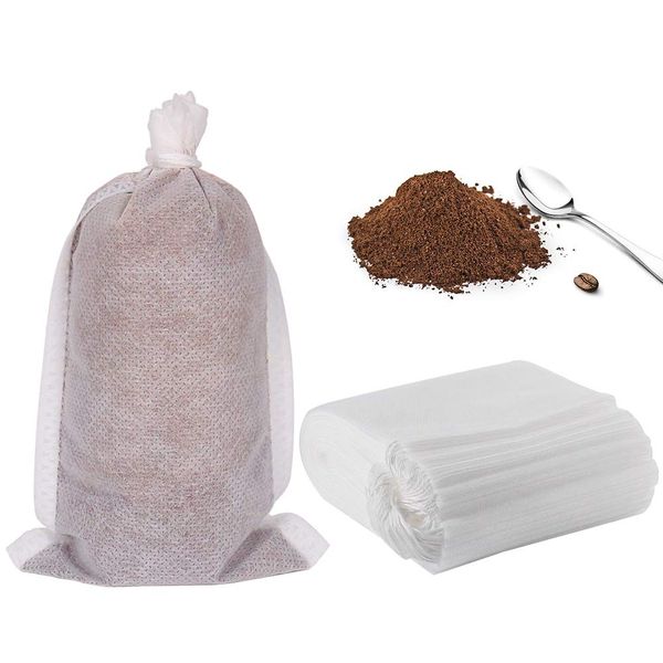 YQL Cold Brew Coffee Filter,50PCS 4x6 Inch No Mess Cold Brew Coffee Bags Disposable Mesh Brewing Bags Tea Filter Bag for Cold Brew Coffee or Tea