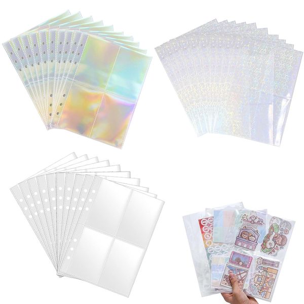 Business Card Holder [30 Sheets] a5 Clear File, Clear File, Storage Holder, Large Capacity, Multi-Purpose, Interchangeable Pocket File