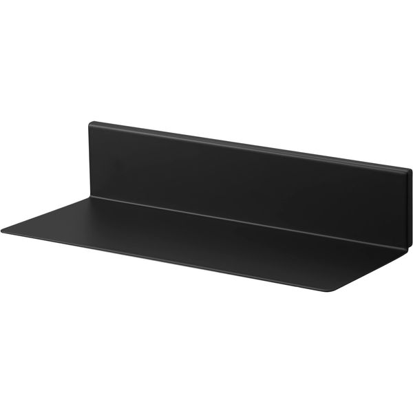 Yamazaki Industries 2104 Gypsum Board Tweezers and Wood Screws Included, Compatible with Gypsum Board Walls, Floating Toilet Shelf, Black, Approx. W 11.8 x D 5.1 x H 2.6 inches (30 x 13 x 6.5 cm),