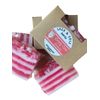 Glycerine candy cane peppermint handmade soap bar