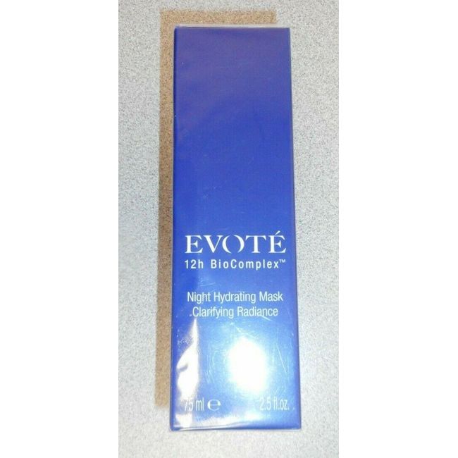 EVOTE 12H BIOCOMPLEX NIGHT HYDRATING MASK CLARIFYING RADIANCE 2.5oz NEW IN BOX