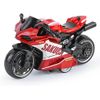 Kids PVC Pull-Back Street Machine Model Motorbike - Red, 3 Years +
