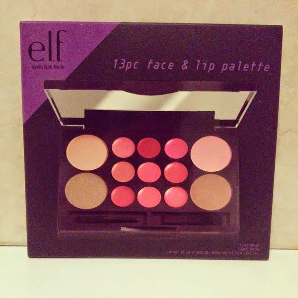 e.l.f. Cosmetics 13 Pc. Face & Lip Palette (Lip Color, Blush & Bronzer)