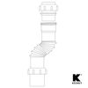 Plumb Pak PP812-6 Flex 'N Fix Extension Tube, 12" x 1-1/2" inlet