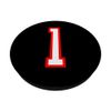 1 White Red Sport Number PopSockets Adhesive PopGrip