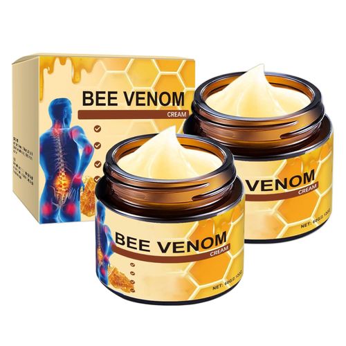 Virularty 2PCS Bee Venom Cream, Bee Venom Joint Cream, Bee Venom Joint and Bone Cream for Knee, Hands, Feet 60 g