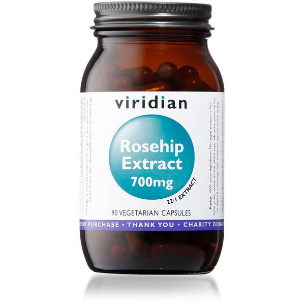 Viridian -Rosehip Extract 700mg - 90 Vegetarian Capsules