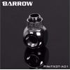 Barrow G1/4" 3-way Ball Fitting, Rotary, Black