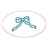 CafePress Ribbon Bow Sticker Oval Car Bumper Sticker