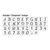 Hillman 840245 6-Inch Decorative Stencils Script, Purple, 41 Count