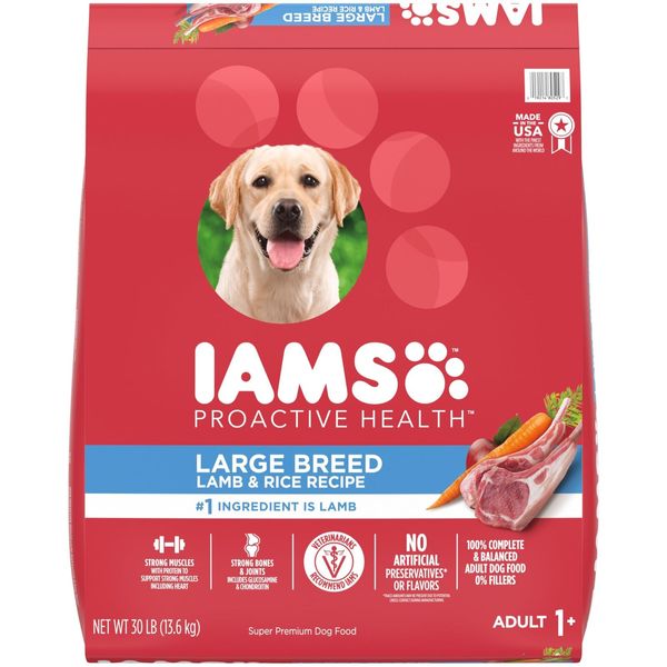 IAMS ProActive Health Lamb and Rice Large Breed Adult Dog Food 30 lb Bag