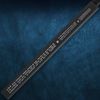 K EXCLUSIVE Full Tang Triple Edged Sword | Detailed Inscriptions | Hardwood Handle with Black Leather Wrap | Matching Scabbard | Display Stand Included | Overall 41 1/4"