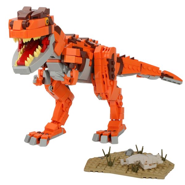 Seyaom Dinosaur Building Block Set, Giganotosaurus Building Toy Set, 656 Pcs Dinosaur Park World Model Construction, Educational Blocks Toys for Boys and Girls