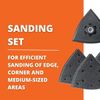 FEIN 63806204210 SLP Triangle 130 Perforated Sanding Pad Set, Multi-Colour