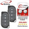 2 Remote Keyless Entry Key Fob Replacement For Viper Aftermarket (7146V)