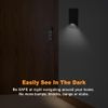 4 Pack Illuminated Light Switch, Lightswitch with LED Night Light, Automatic On/Off Sensor, Single Pole Switch, 15Amp 120/277Volt,Black