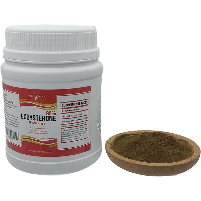 Ecdysterone Powder 95%, 10 Oz: Best Ecdysterone Supplement for Muscle Growth