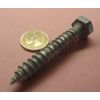 Galvanized Hex Head Lag Screw  1/2 Threads x 3.0" Length, 10 pcs