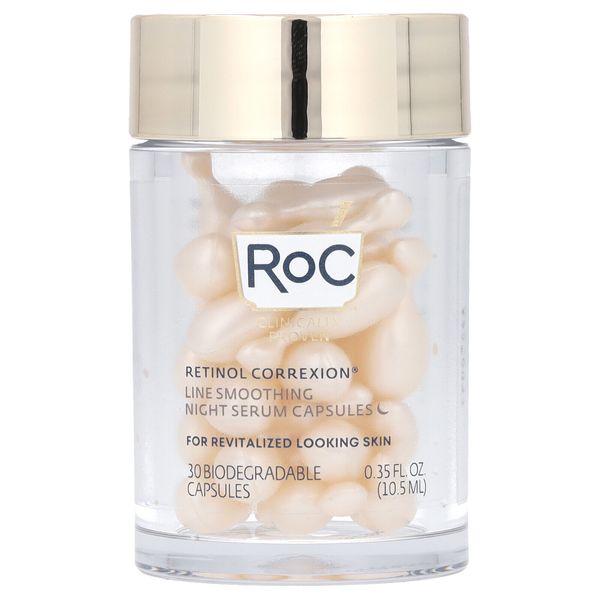 Retinol Correxion, Line Smoothing Night Serum Capsules, 30 Biodegradable