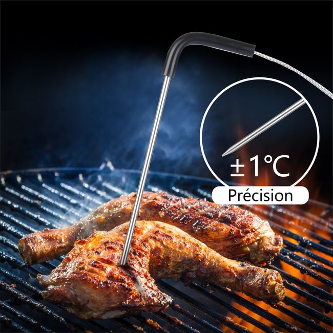Wireless Meat Food Steak Thermometer For Oven Grill Bbq Smoker