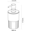 Sealskin Brave Soap dispenser 280 ml freestanding Black