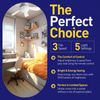 Socket Fan Light, Small Ceiling Fans with Lights & Remote, E26 Base Screw in ...